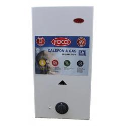Calefon foco/ 14 lts s/llama pil c/enc a pila Gas Natural