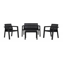 Silla toomax silla+mesa toomax riviera-4seats ratan negro