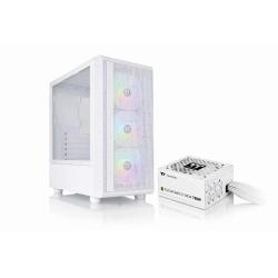 Gabinete c/fuente thermaltake s200 + 750w 80 plus gold (white edition)
