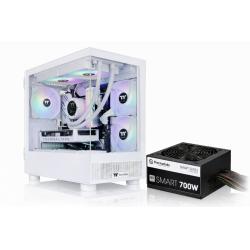 Gabinete c/fuente thermaltake view 170 + smart 700w 80 plus white (white edition