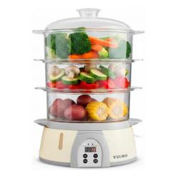 Vaporera Yelmo Digital 8.5L 850W 3 Recipientes apilables VP5601