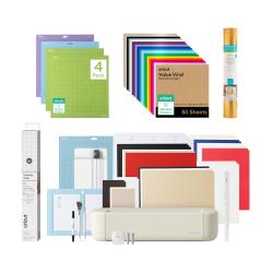 Kit esencial cricut explore 5 con vinilo metalizado y multicolor tapetes y cinta