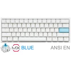 Teclado gamer ducky one 2 mini pure white blanco rgb cherry blue rgb double shot