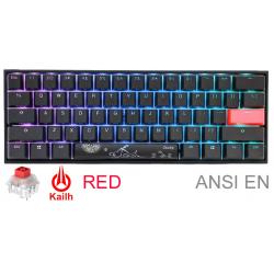 Teclado gamer ducky mecha mini v2 rgb kailh box red pbt double-shot