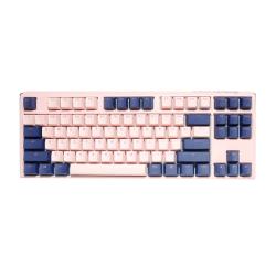 Teclado mecanico ducky one 3 tkl fuji color rosa y azul marino