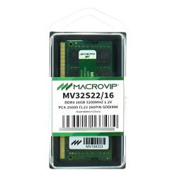 Memoria RAM Macrovip 16GB DDR4 SODIMM 3200MHz para Notebook