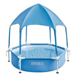Pileta Intex Canopy Metal Frame 183x38 cm con Techo Spray