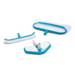 Kit Mantenimiento Piscina Intex Deluxe Rastrillo Cepillo Aspiradora