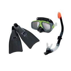 Set buceo M?scara antiparra + snorkel + patas de rana 21554/1