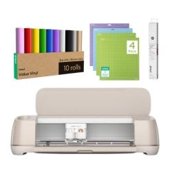 Cricut maker 2 rosa vinilos multicolor rollo pack de tapetes y cinta de transfer