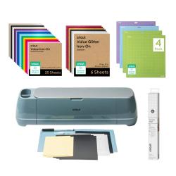 Cricut Maker 4 Plotter de Corte + Vinilos Iron-On y Tapetes