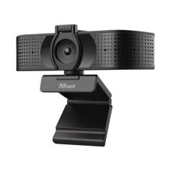 Webcam Trust Teza 4K Ultra HD con Trípode y Micrófonos Duales