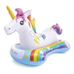 Flotador Inflable Unicornio Intex 163x86 cm con Asas