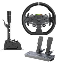 Volante MOZA R3 Direct Drive 3.9 Nm + Pedales SR-P Lite + Palanca SGP