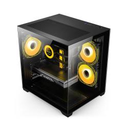 Gabinete Gamer Jalatec JT-X93 Micro ATX con Fuente 500W y ARGB