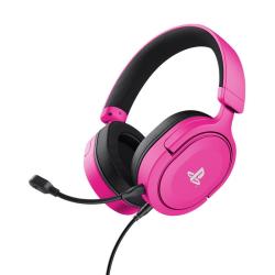 Auriculares Gamer Trust GXT 498P Forta PS5 PC 3.5mm Rosa