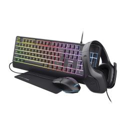 Trust GXT 792 Kit Gamer 4 en 1 Teclado Mouse Auriculares Mousepad