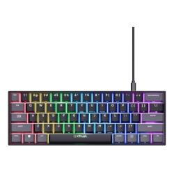 Teclado Gamer Mecánico Trust GXT 867 Acira 60% RGB Ultra Compacto