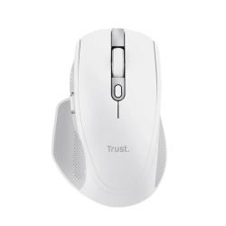 Mouse Inalambrico Trust Ozaa+ RF y Bluetooth Recargable Blanco