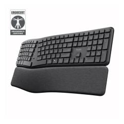 Teclado Trust Keyra Inalámbrico Ergonómico Bluetooth USB Multi