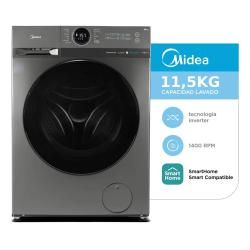 Lavarropas Midea Inverter Smart 11.5kg Carga Frontal 1400rpm