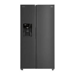 Heladera Midea 533L Side by Side No Frost Inverter Negra