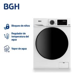 Lavarropas BGH Inverter Carga Frontal 8 kg Blanco
