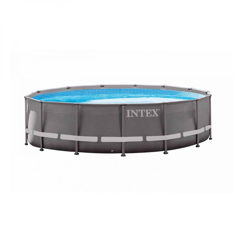 Pileta Estructural Intex Redonda 12706 Lts + Ultra frame y bomba 23266/3