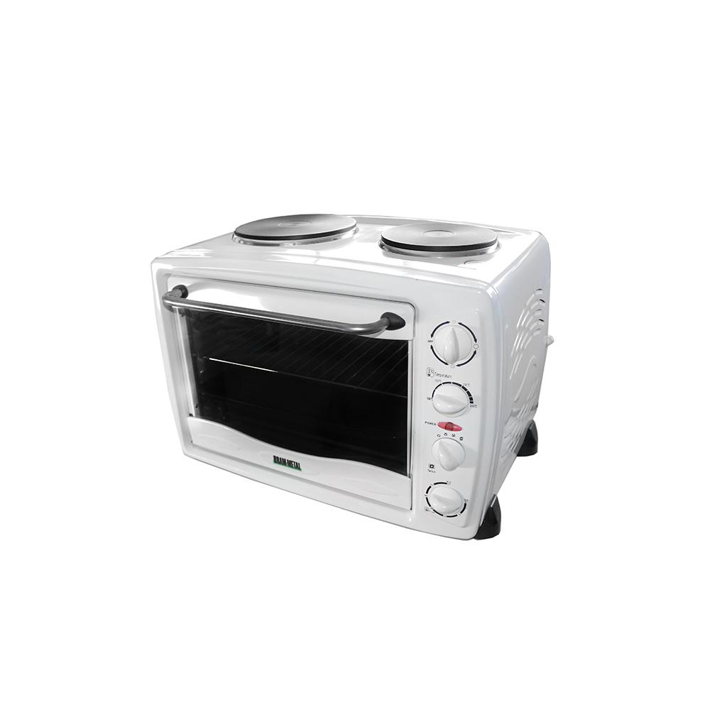 Horno Eléctrico Bram-Metal con Anafe 35 Lts