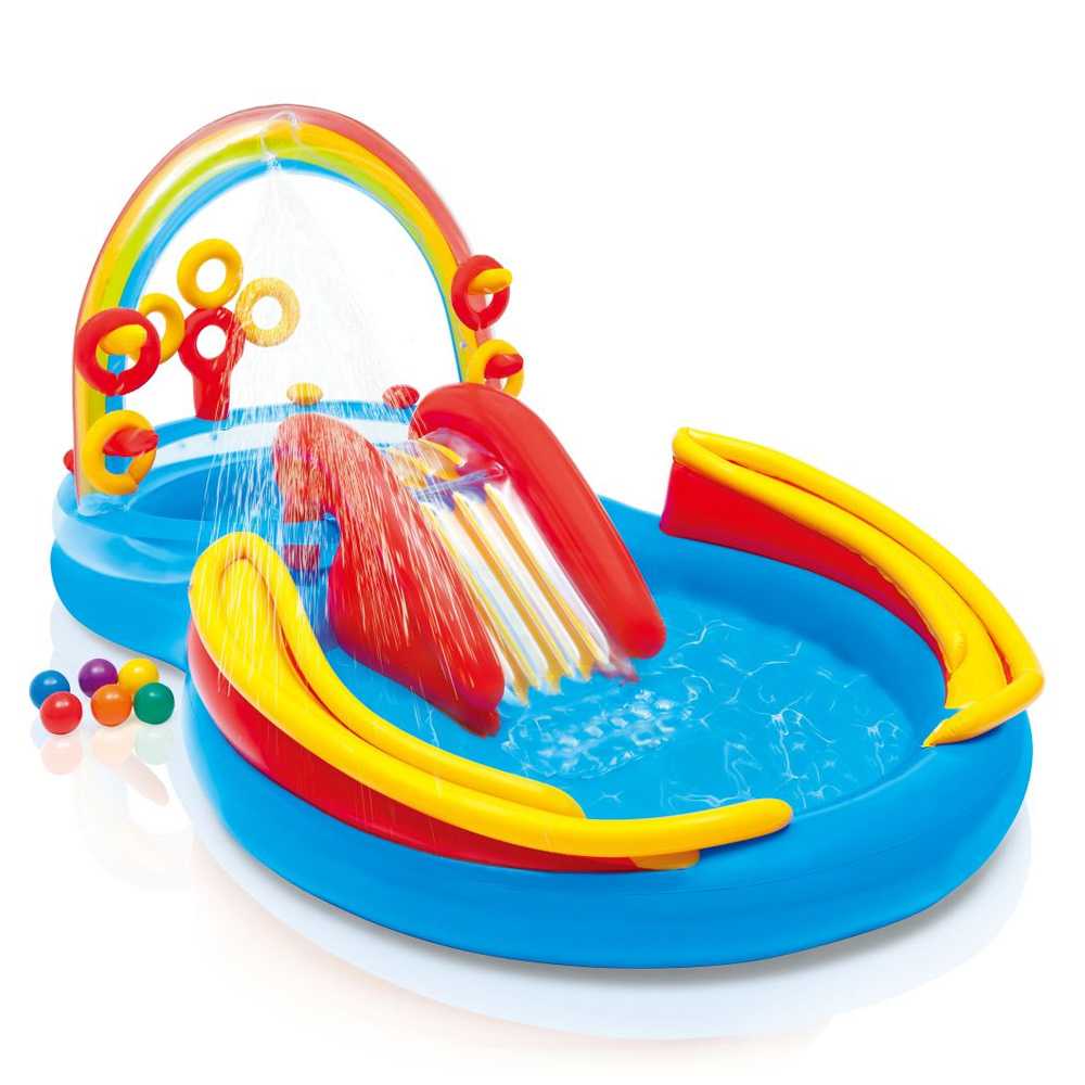 PlayCenter Inflable Intex Rainbow 297x193x135 cm 19620/0