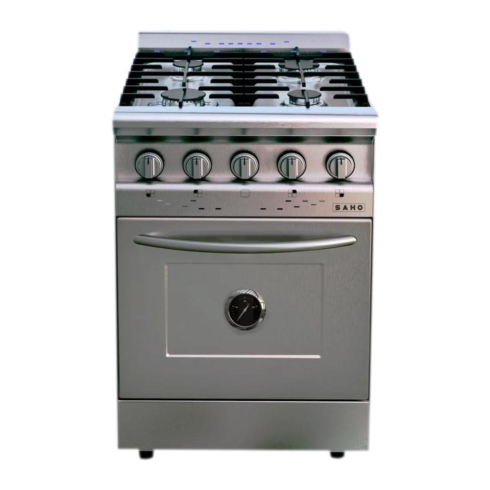 Authogar | COCINA 55CM ACERO INOX. SAHO