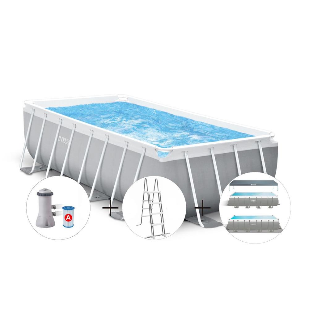 Pileta Estructural Prisma Frame 10874 Lt 488 X 244 Cm 23860/3 + Accesorios