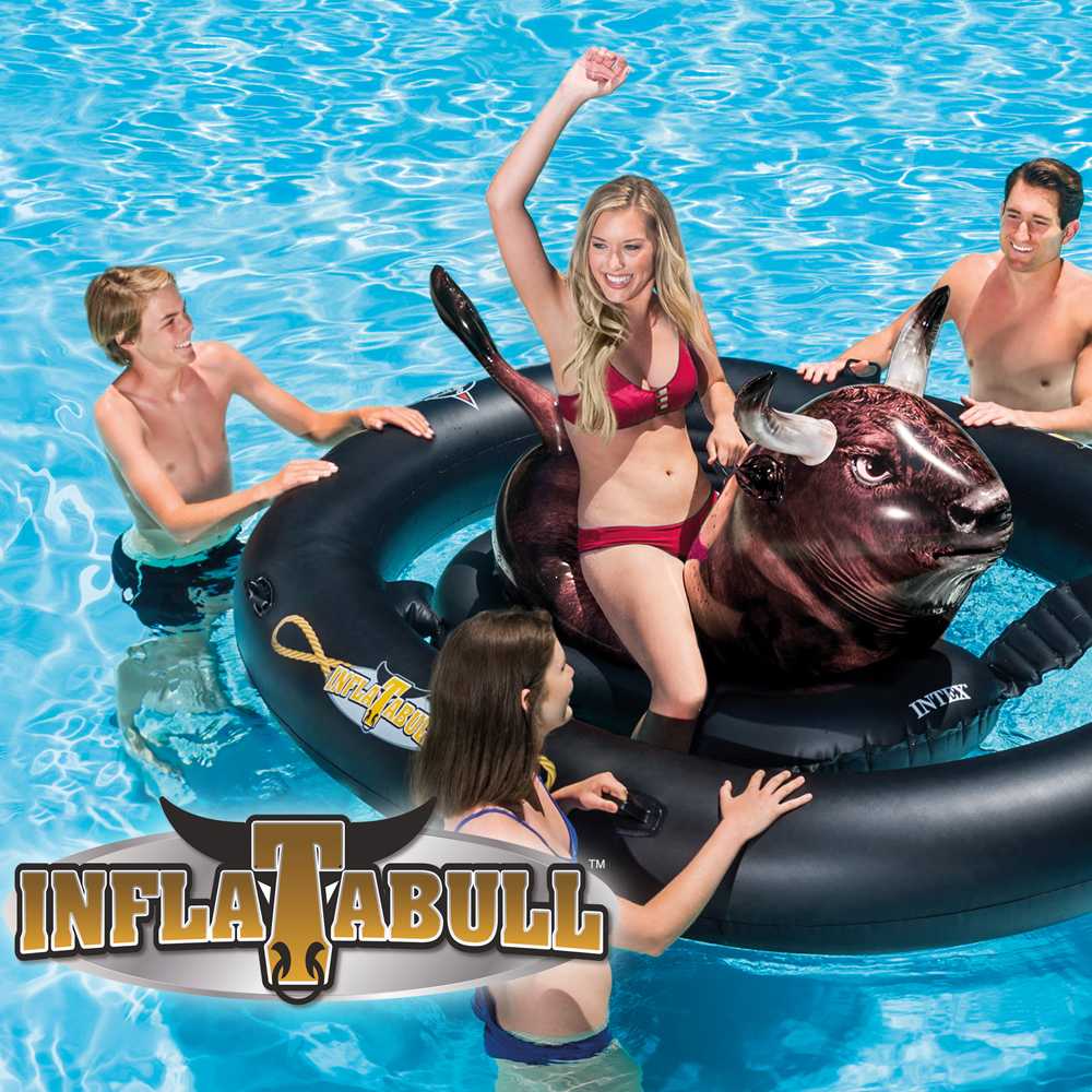 Combo Juego Inflable Intex SÃºper Toro Inflador Double Quick 24417/2