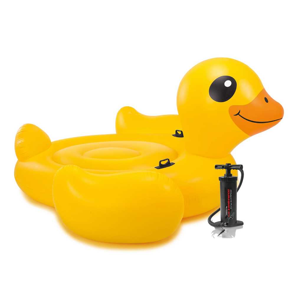 Combo Intex Colchoneta Mega Pato + Inflador 24418/1