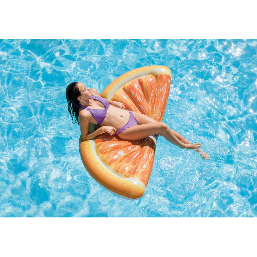 Colchoneta INTEX combo  Naranja + Kiwi + Paleta + Red de voley + Inflador  25386