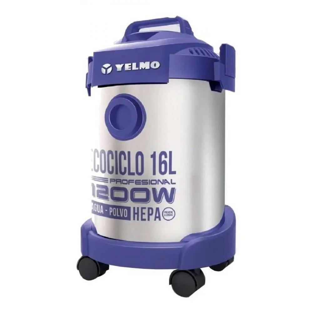 Aspiradora Yelmo Ecociclo Pro 16L plata y violeta