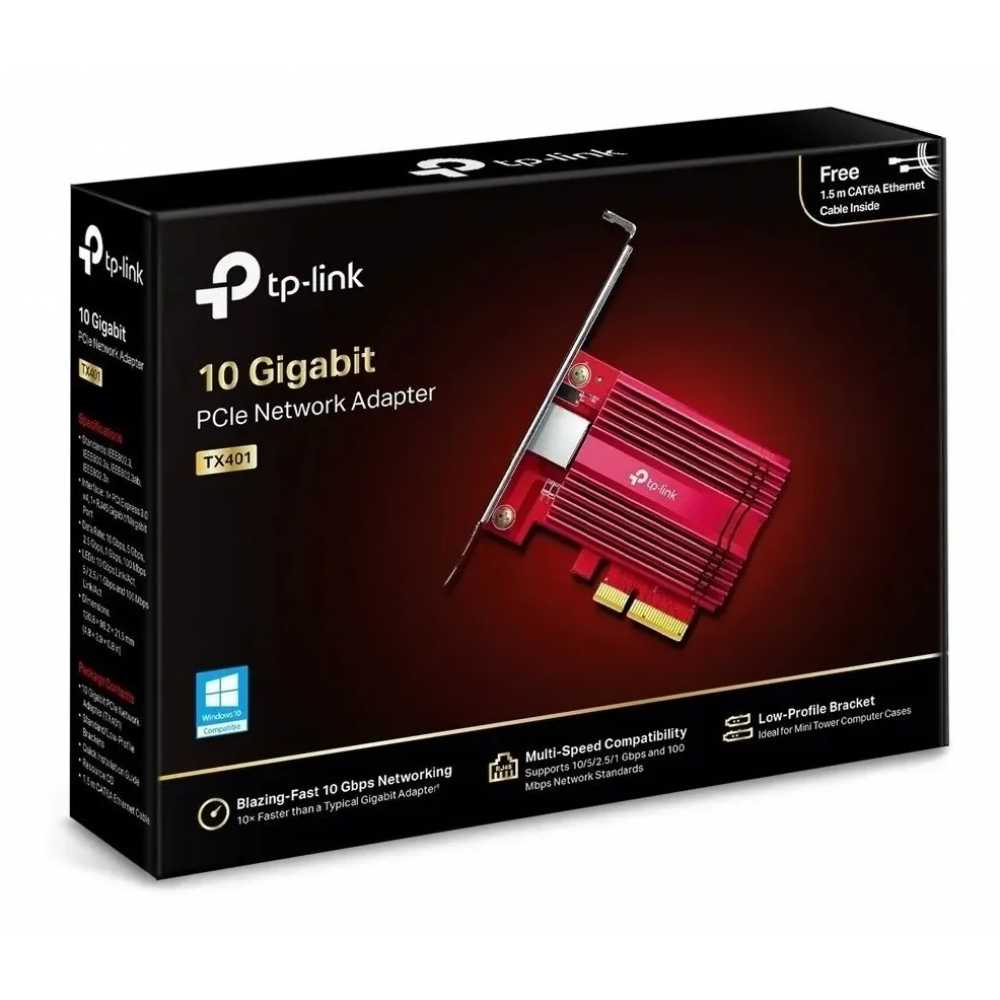 Placa Red Tp-link 10 Gigabit Pcie-e