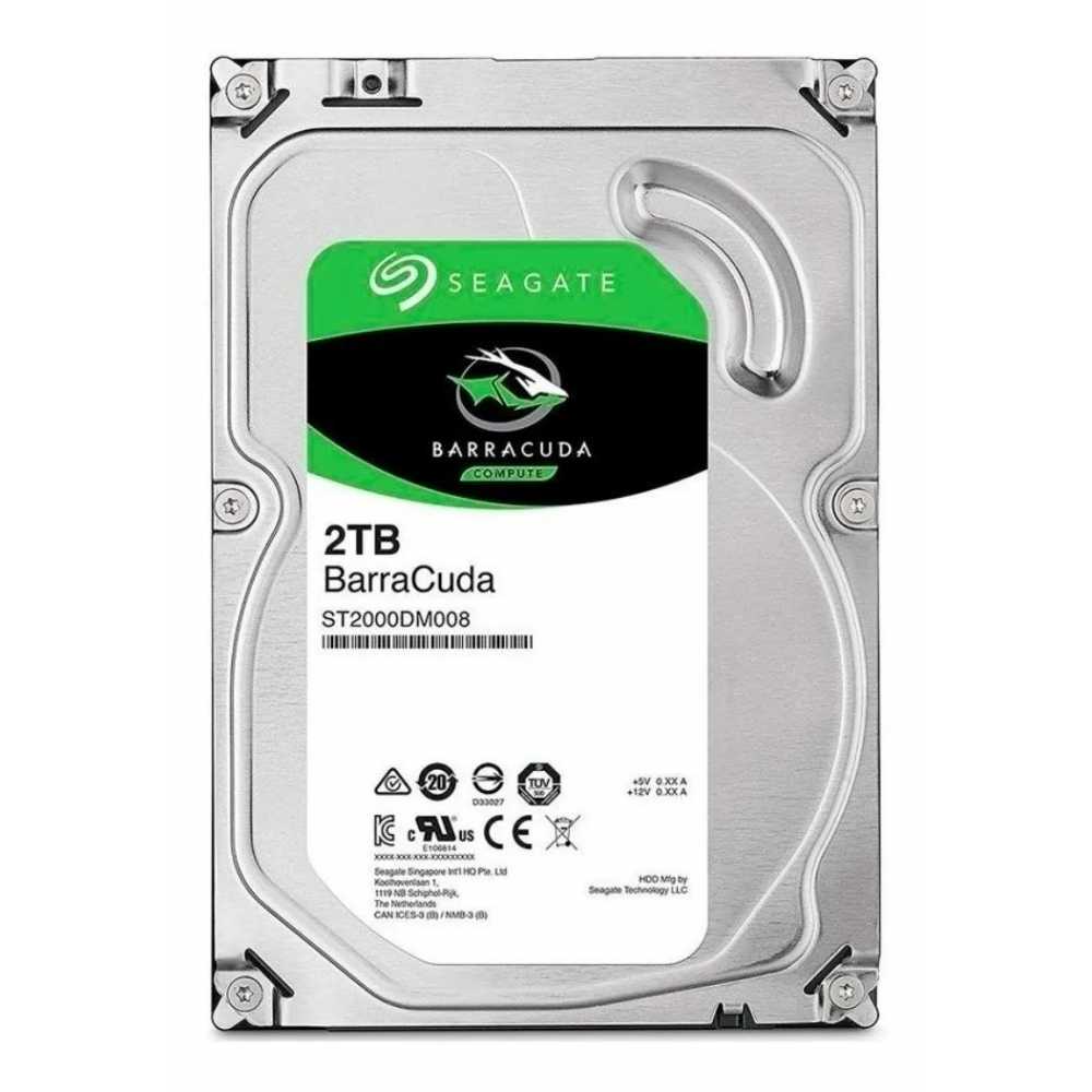 Disco duro interno Seagate Barracuda 2TB plata