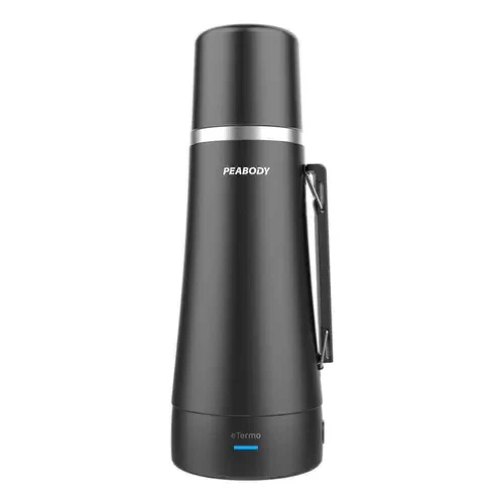 Termo Electrico Peabody Etermo 1 Litro 2 Niveles Mate 700w Negro