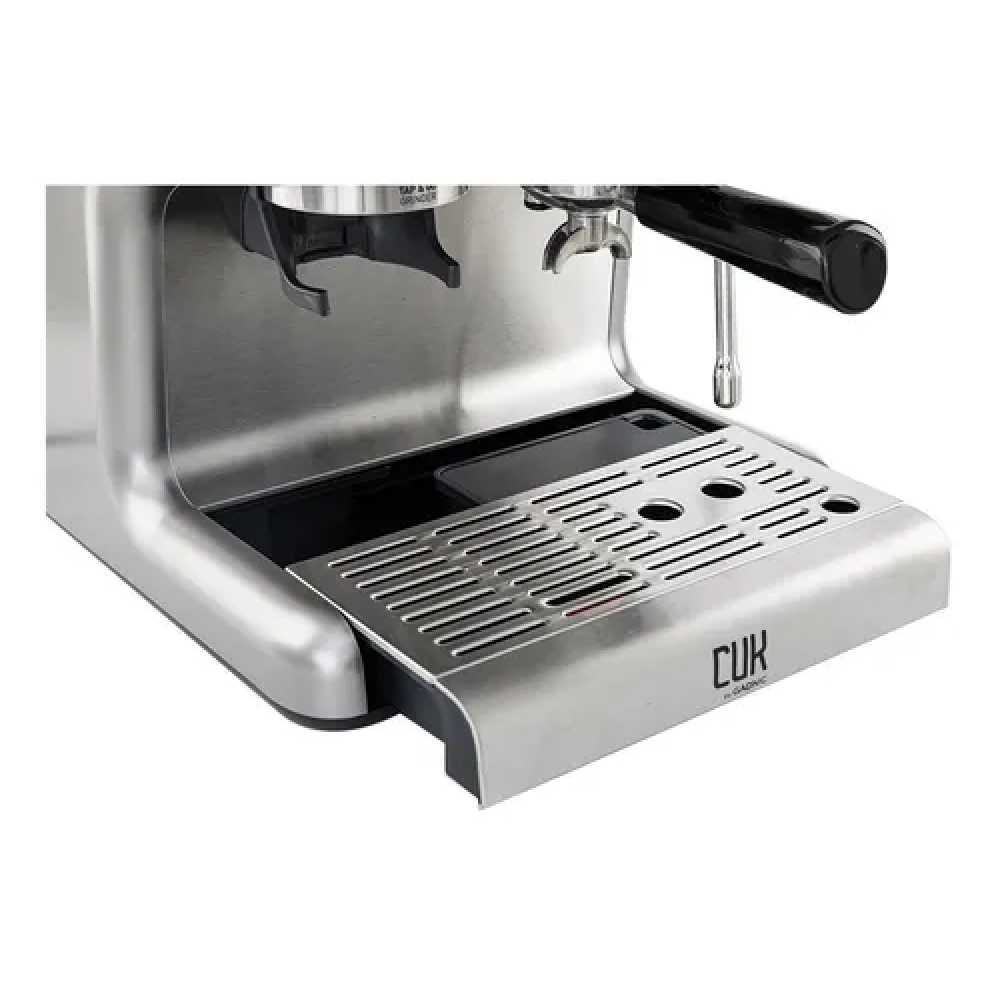 Cafetera Gadnic Barista Cuk CME11 automática negra y plateada expreso 220V