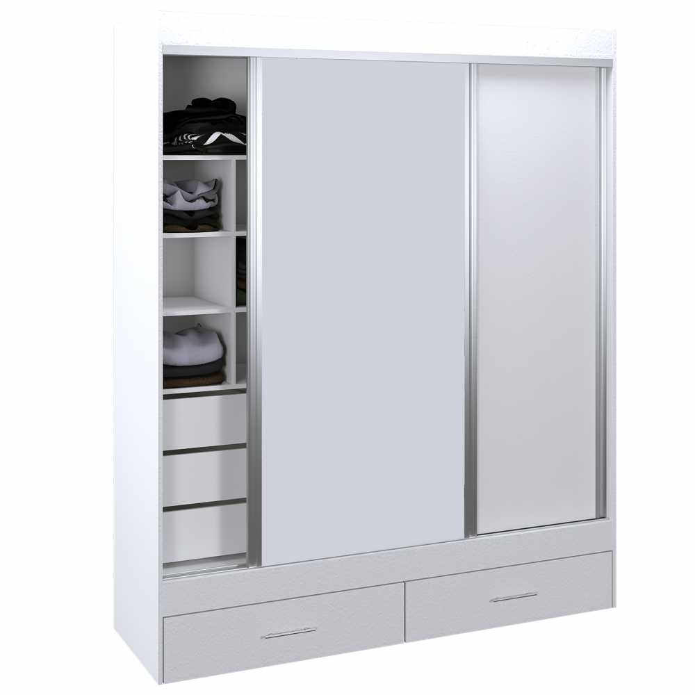 Placard CORSA Ropero Vestidor 2 Puertas 180x220 Blanco