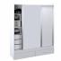 Placard CORSA Ropero Vestidor 2 Puertas 180x220 Blanco