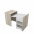 Escritorio Mesa Multifuncion CORSA Plegable extensible Multiuso hel Blanco
