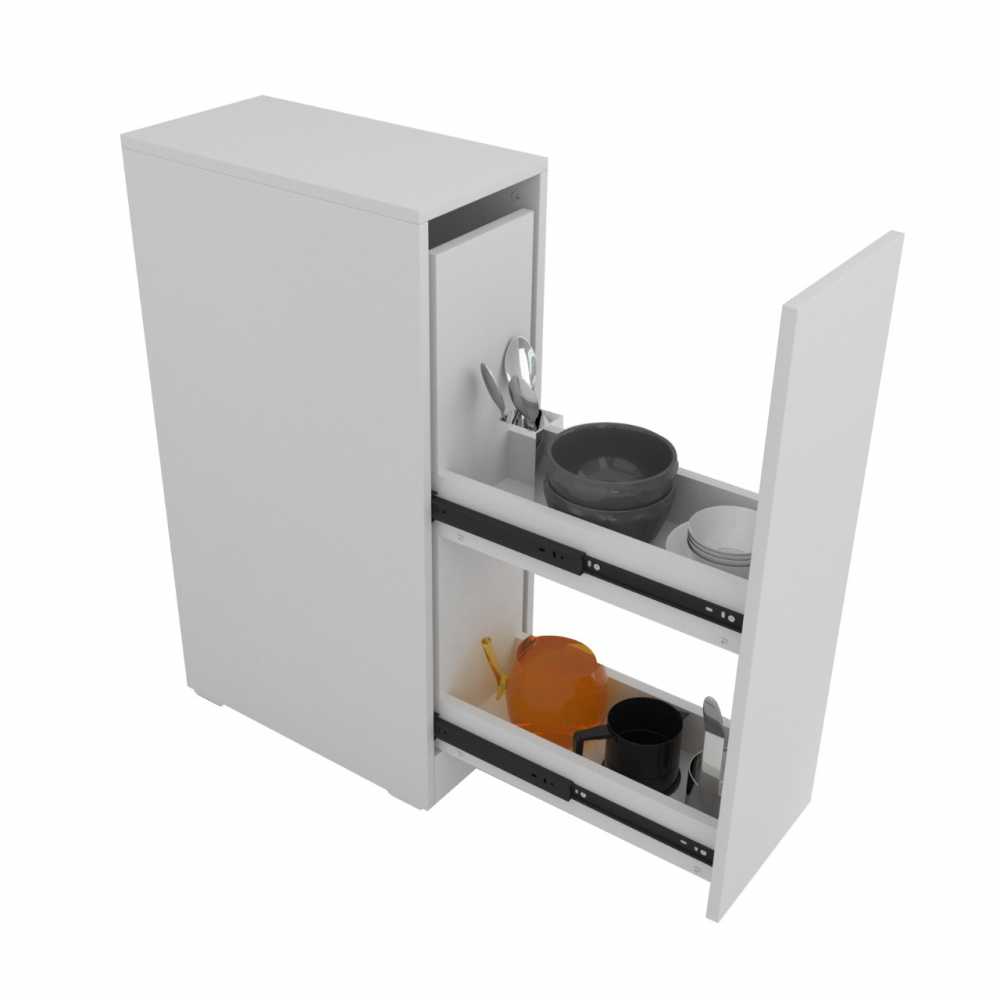 Despensero Bajo CORSA con Puerta Extraible Blanco
