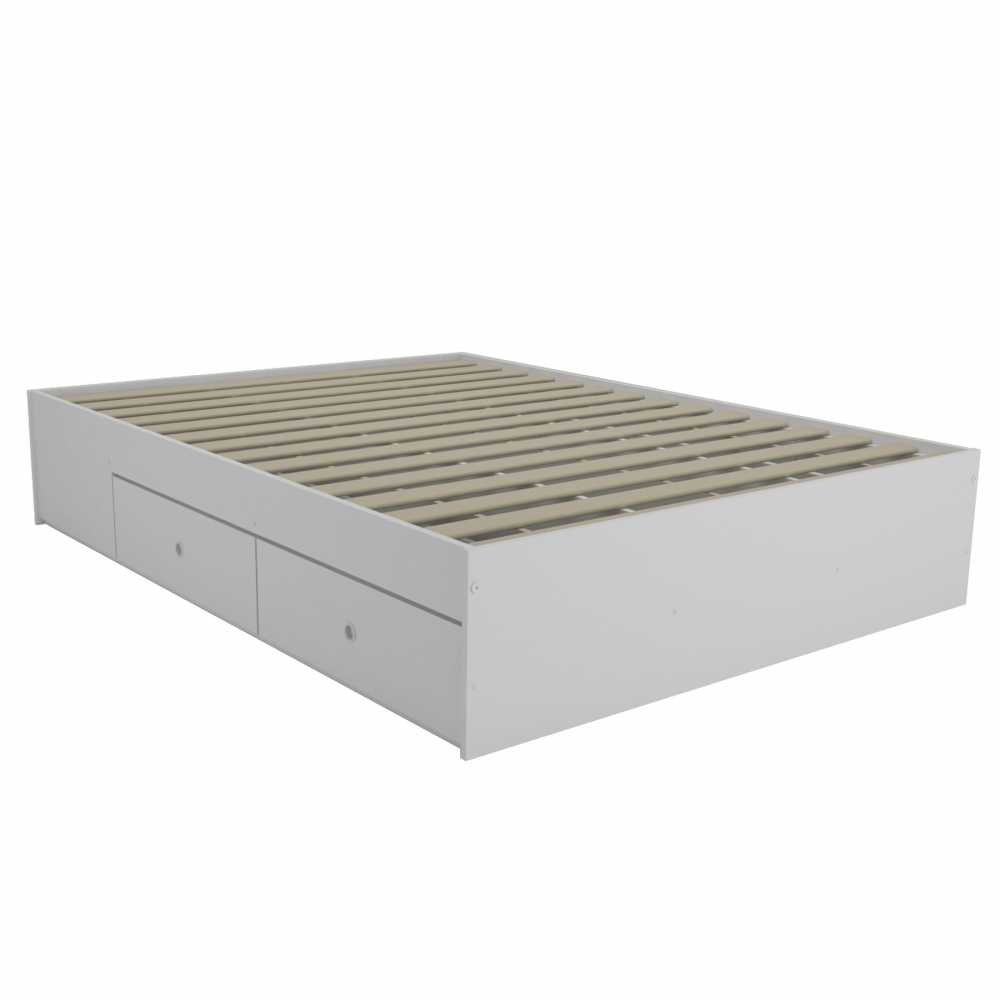 Cama con 4 Cajones CORSA 140 cm Blanco