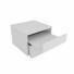 Mesa de luz CORSA 1 Cajon y Desayunador Flotante blanco