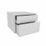 Mesa de luz CORSA 1 Cajon y Desayunador Flotante blanco