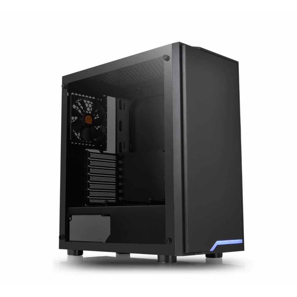 Gabinete Thermaltake H100 TG Black Led Blue