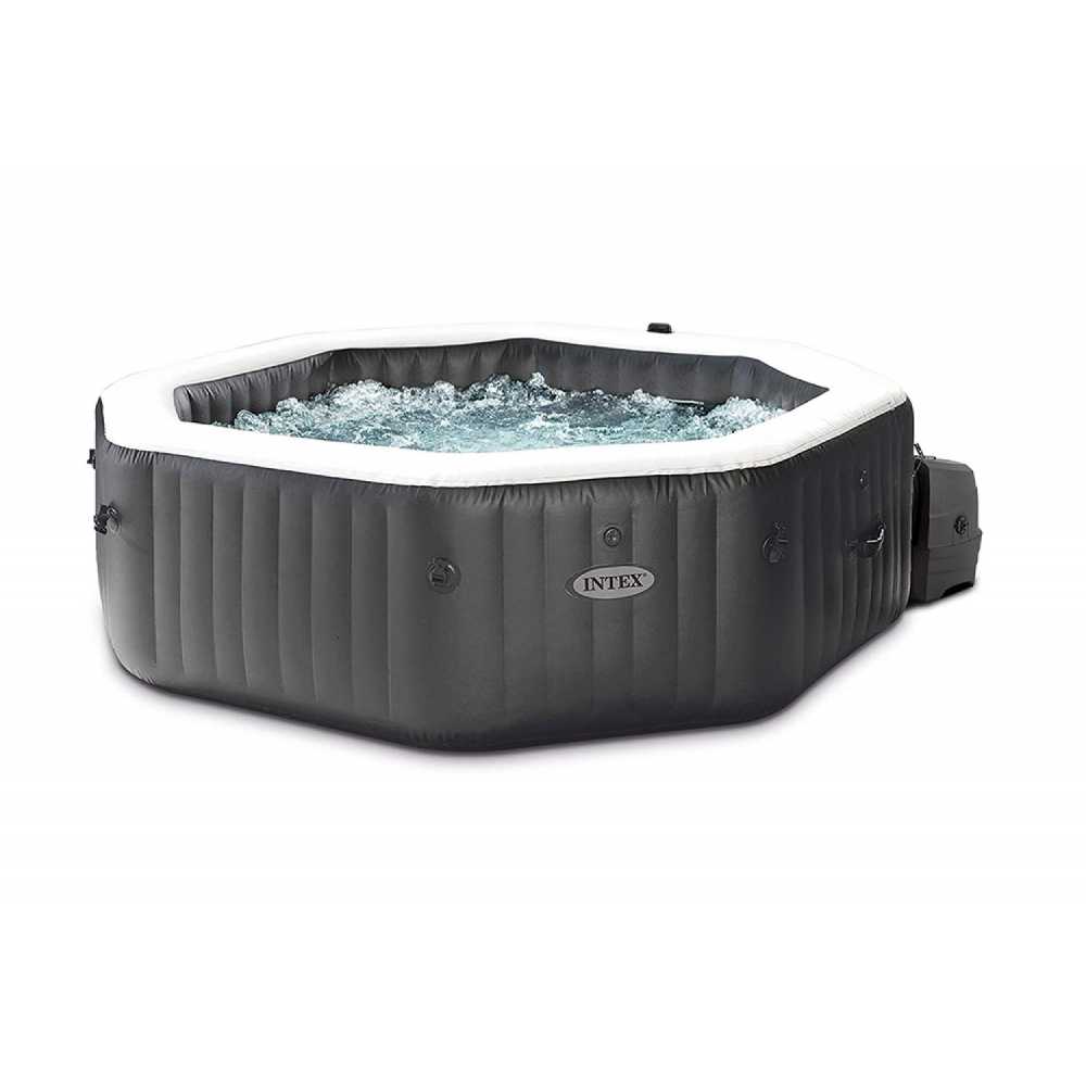 Spa Jacuzzi Octogonal Intex Deluxe Burbujas y Jets 4 personas- 201cm x 71cm  250