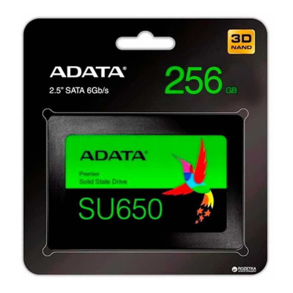 Disco Estado Solido Ssd Adata Su650 256gb 2.5 Sata Nand 3d